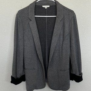 Skies are Blue -Medium Gray Knit Blazer Jacket
